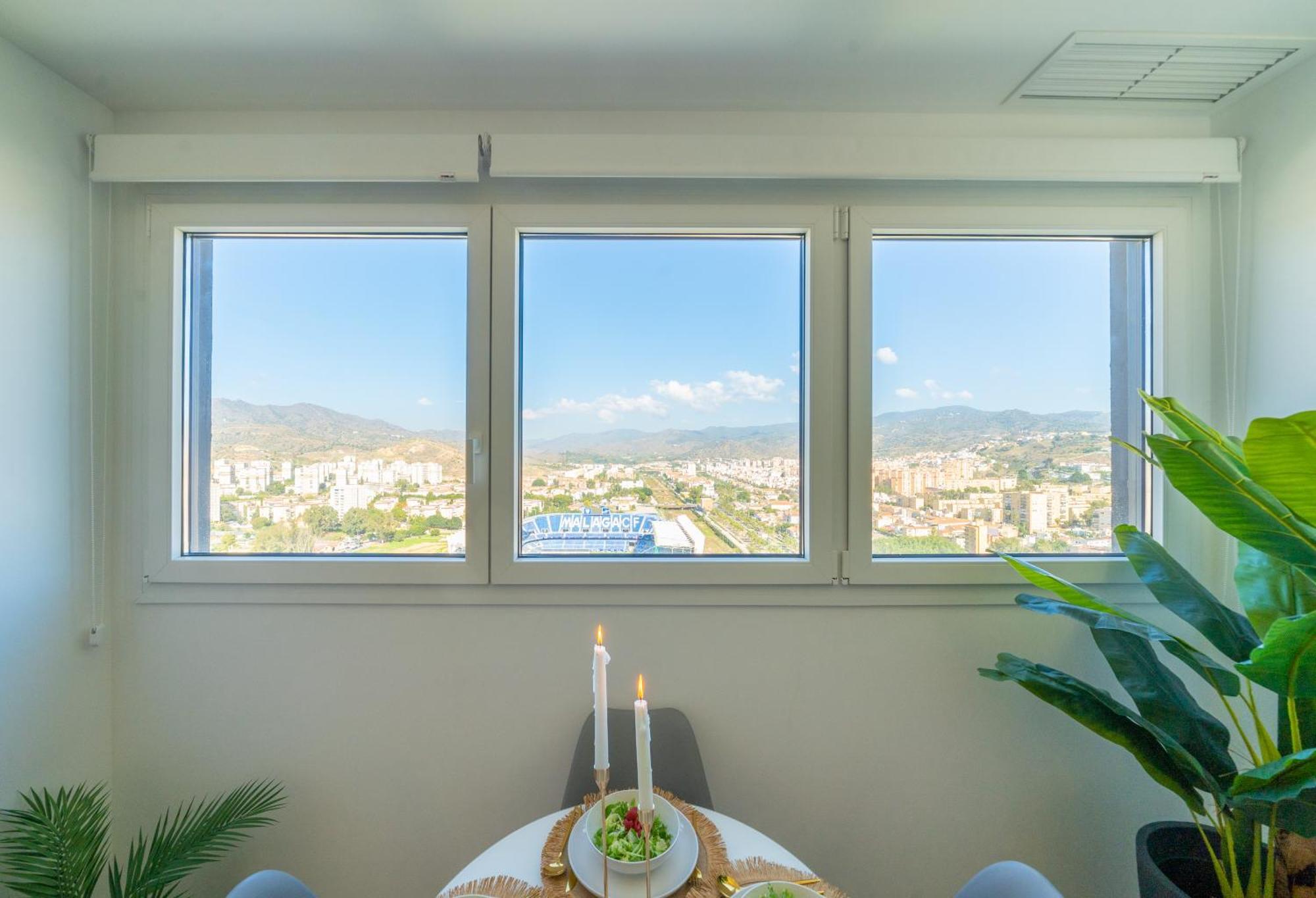 Xpce Urban 4 Malaga Skyline - Free Parking Apartment Exterior foto